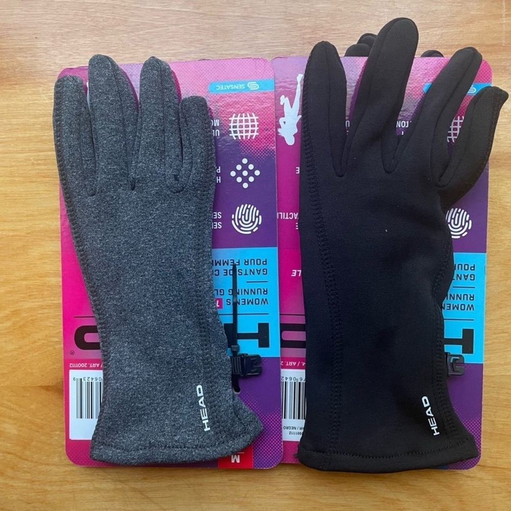 2 PAIRS - BNWT New Running Gloves - Touchscreen compatible